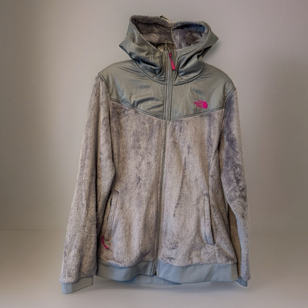 The North Face Women’s Size S Small Active Gray Pink Fleece Jacket Lightweight